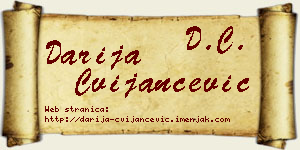 Darija Cvijančević vizit kartica